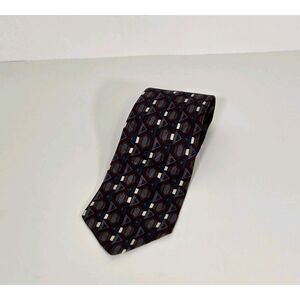 Gianfranco Ruffini Italy Men's Silk Neck Tie ‎ Art Deco Pattern